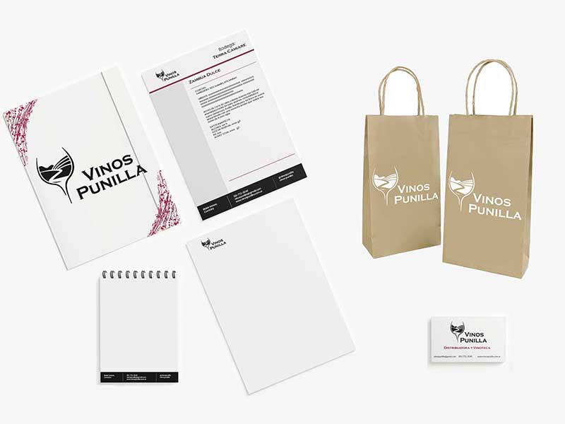 Imagen representativa del diseño de imagen institucional de Vinos Punilla